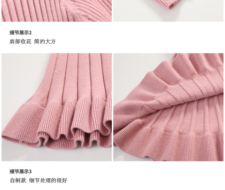 Đầm Len Dệt Kim Đuôi Cá Dáng Dài Qua Gối Thời Trang Thu Đông Hàn Quốc Hàng Mới 2020 Cho Nữ