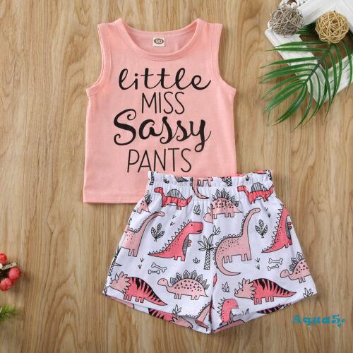 Set Áo Thun 3 Lỗ &amp; Quần Short Cho Bé Gái