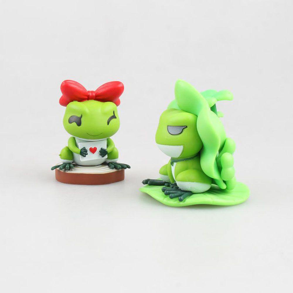 Set 4 Mô Hình Chú Ếch Hoạt Hình Mang Đi Du Lịch Trang Trí Thu Nhỏ REBUY1