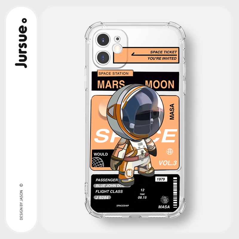 Ốp lưng JURSUE mềm hoạt hình cặp đôi dễ thương đẹp cho iPhone 13 12 11 Pro Max SE 2020 X XR XS ip 8 7 6 6S Plus Y142