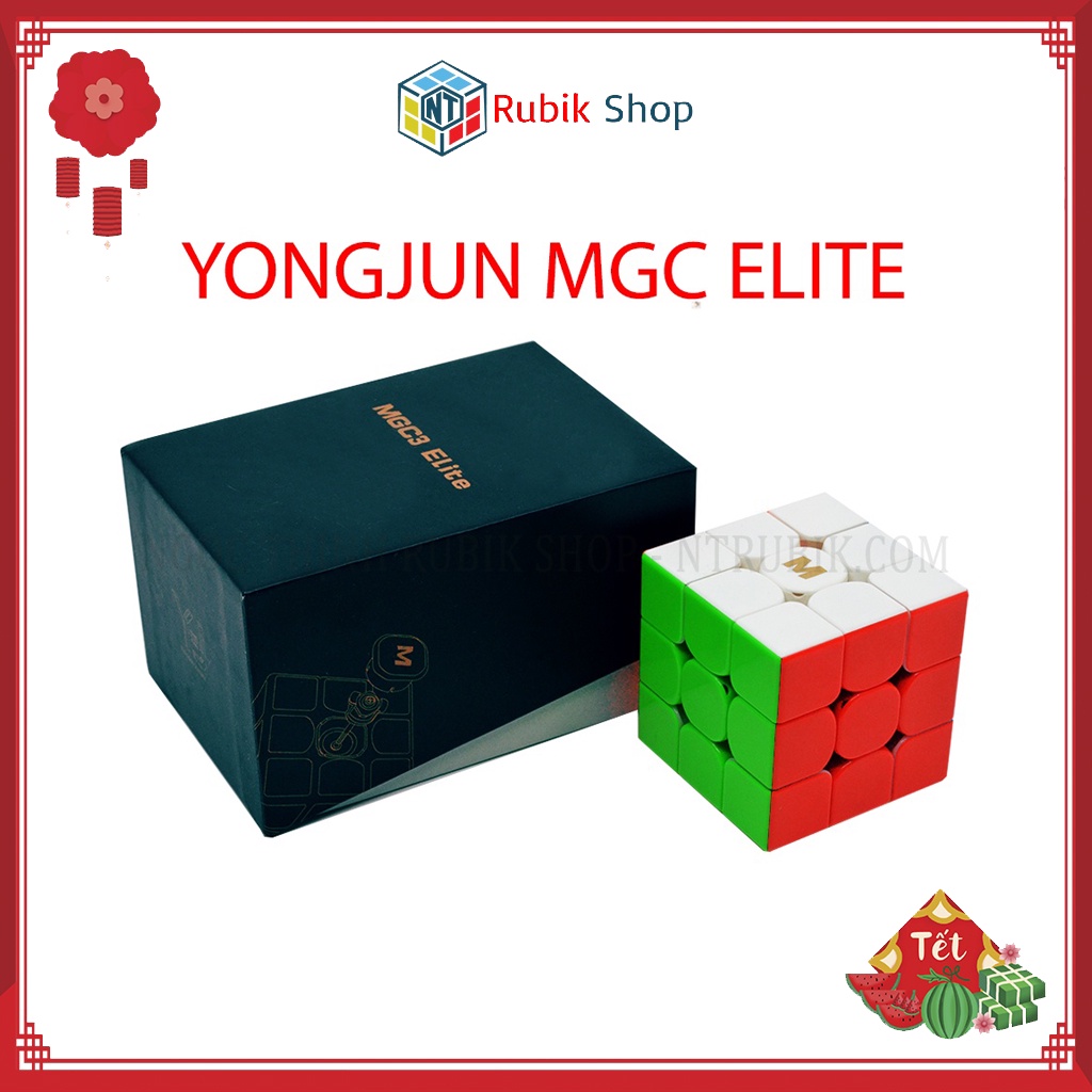 [Giá rẻ Vô Địch] Rubik 3x3x3 YongJun MGC Elite Stickerless/ Đen (Hãng Mod M)