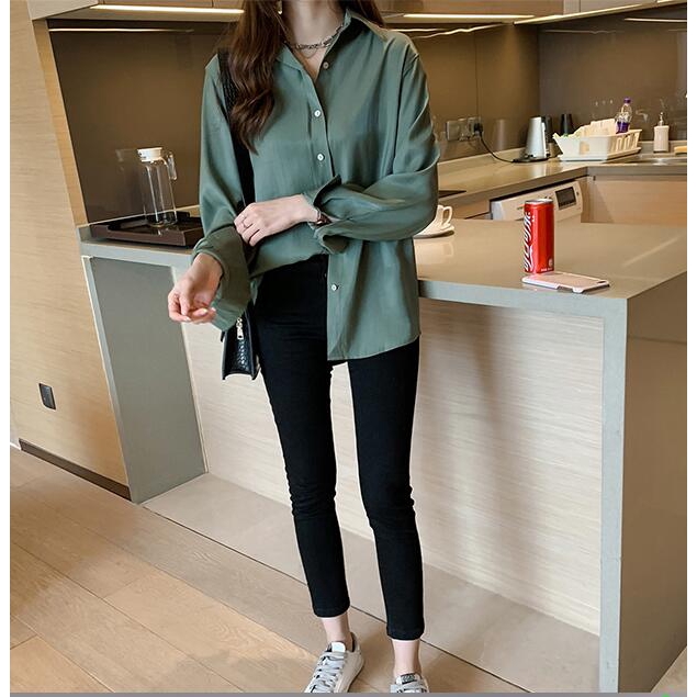 Plus Size Blouse Women Apparel Long Sleeve Loose Retro shirt | BigBuy360 - bigbuy360.vn