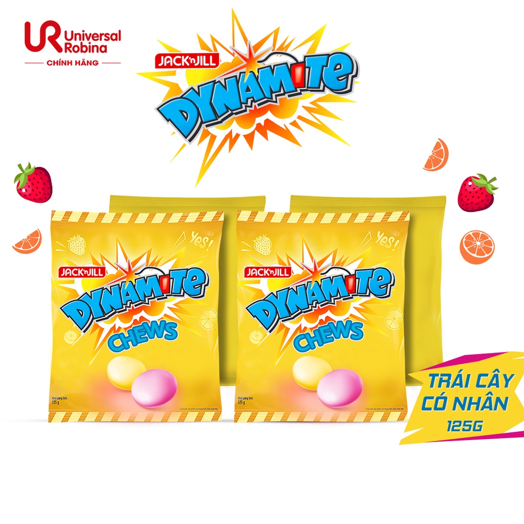 Kẹo Mềm Dynamite Chew hương trái cây 125g