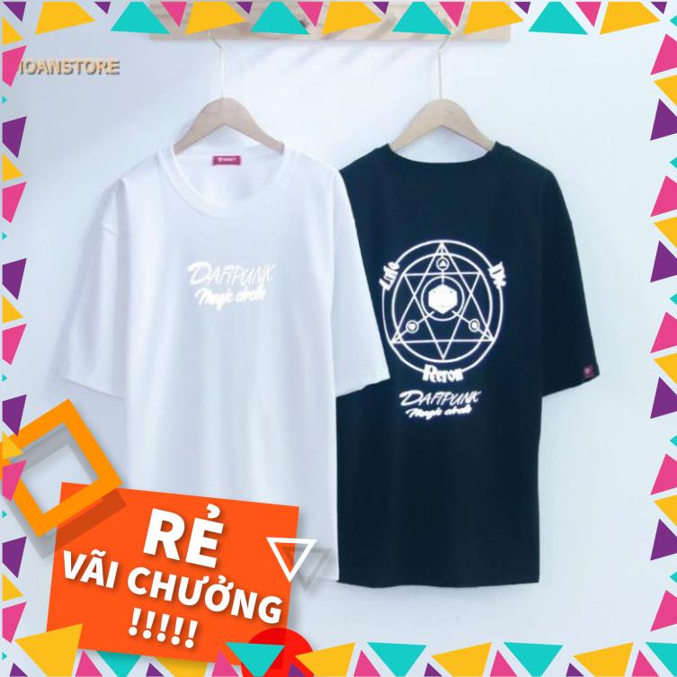 Áo phông, áo thun phản quang nam nữ tay lỡ unisex form rộng