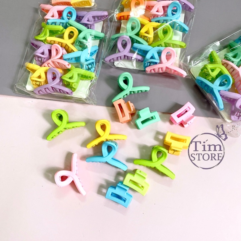 Set 5-7 kẹp tóc thời trang set nhieu mẫu TÍM STORE phụ kiện tóc hàn quốc