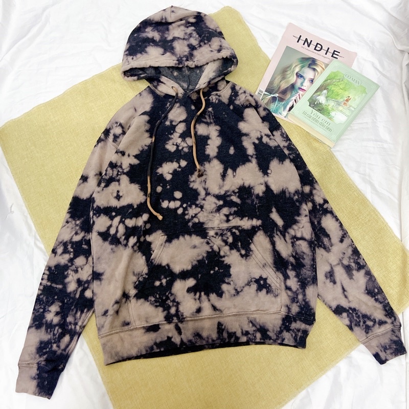 Áo hoodie màu tie dye blackpink cá tính 2021