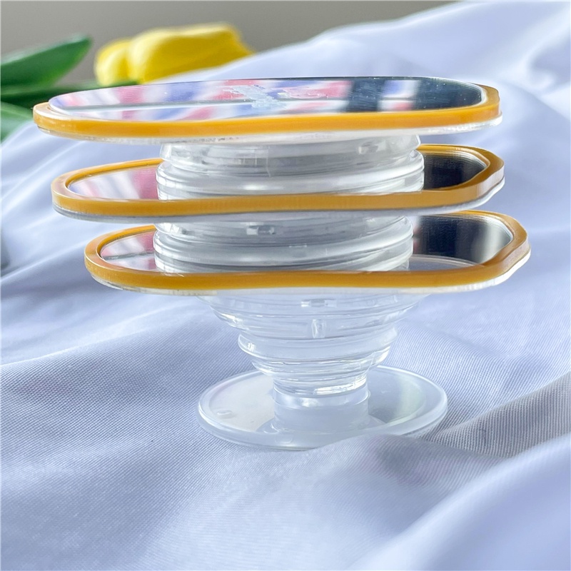 Giá đỡ điện thoại kèm gương soi xinh xắn tiện lợi
