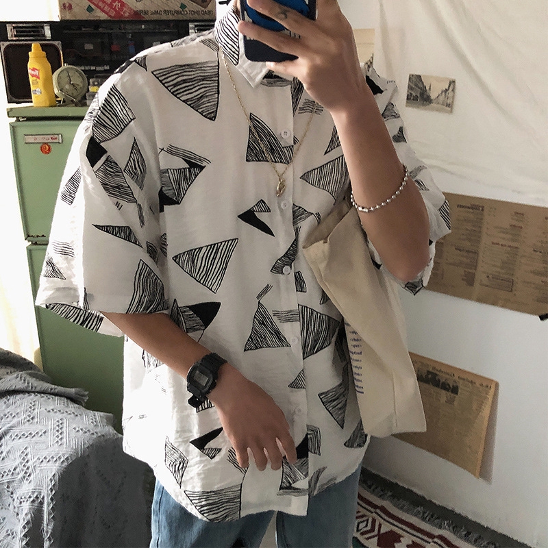 Áo Sơ Mi Tay Lỡ Dáng Rộng Thời Trang Dành Cho Nam Giới Tf1 | BigBuy360 - bigbuy360.vn