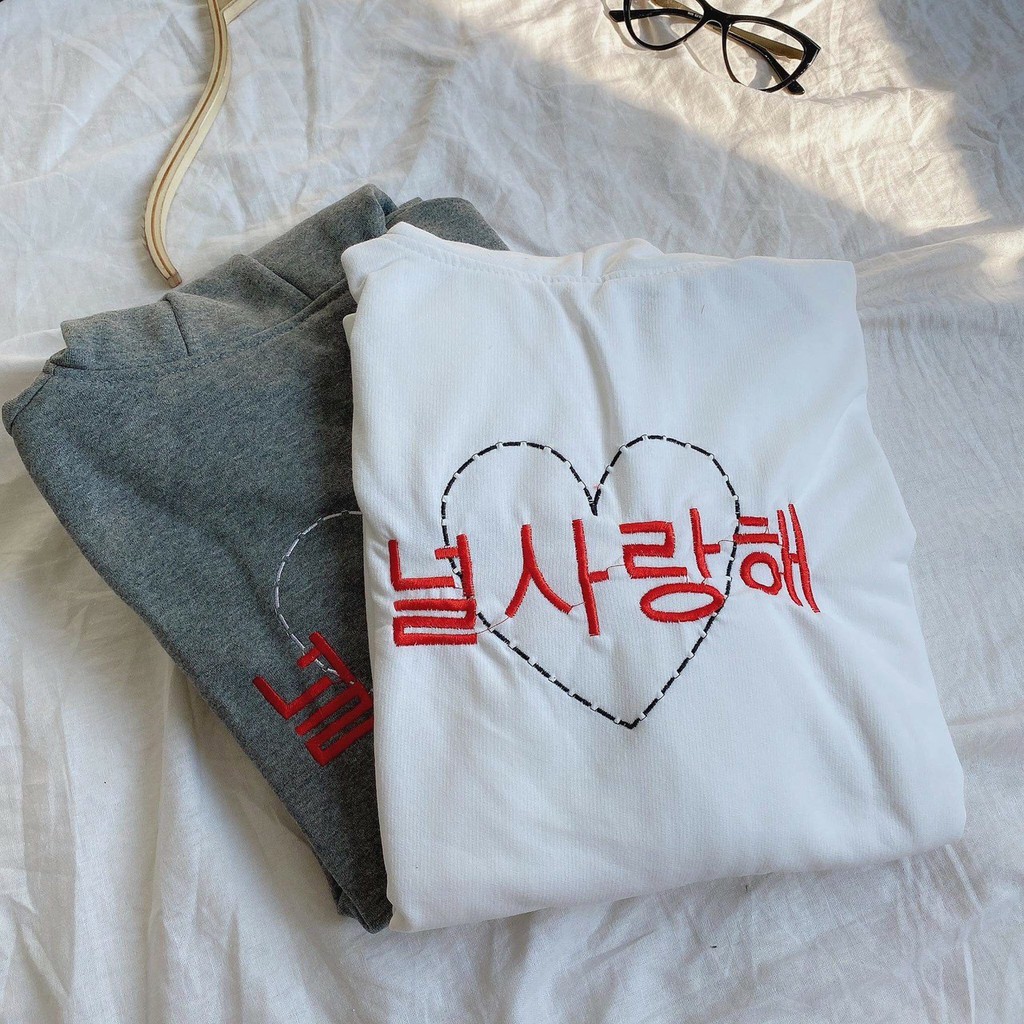 [Ảnh ThậtưÁo Khoác Thun Nỉ Ngoại Thêu In Chữ Hàn Quốc Unisex Free Size Dưới 70Kg AK06 | BigBuy360 - bigbuy360.vn