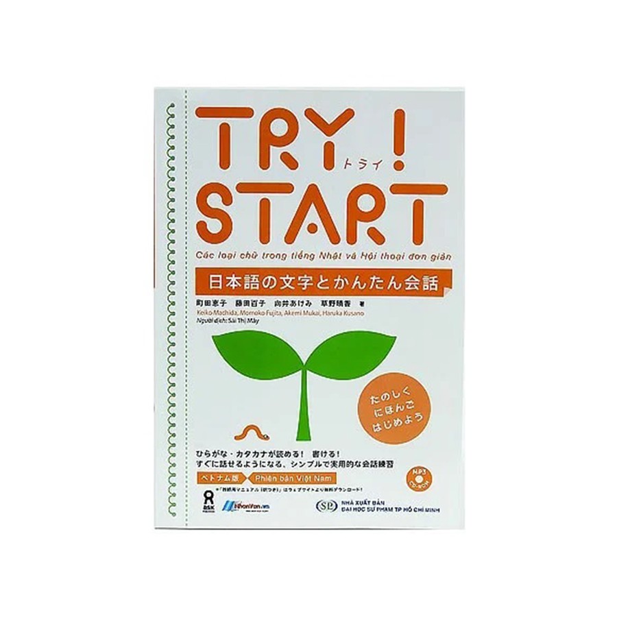 Sách - TRY START - Các Loại Chữ Trong Tiếng Nhật Và Hội Thoại Đơn Giản (Tái Bản 2019) - 8935072950521