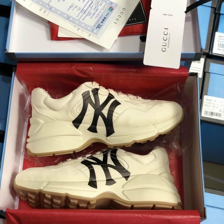 Giày thể thao sneaker Gucci rhyton đế cao hộp xanh, dành cho nam nữ (tặng box bảo vệ) | BigBuy360 - bigbuy360.vn