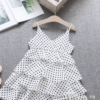 Váy dây chấm bi bé gái size 12-20kg