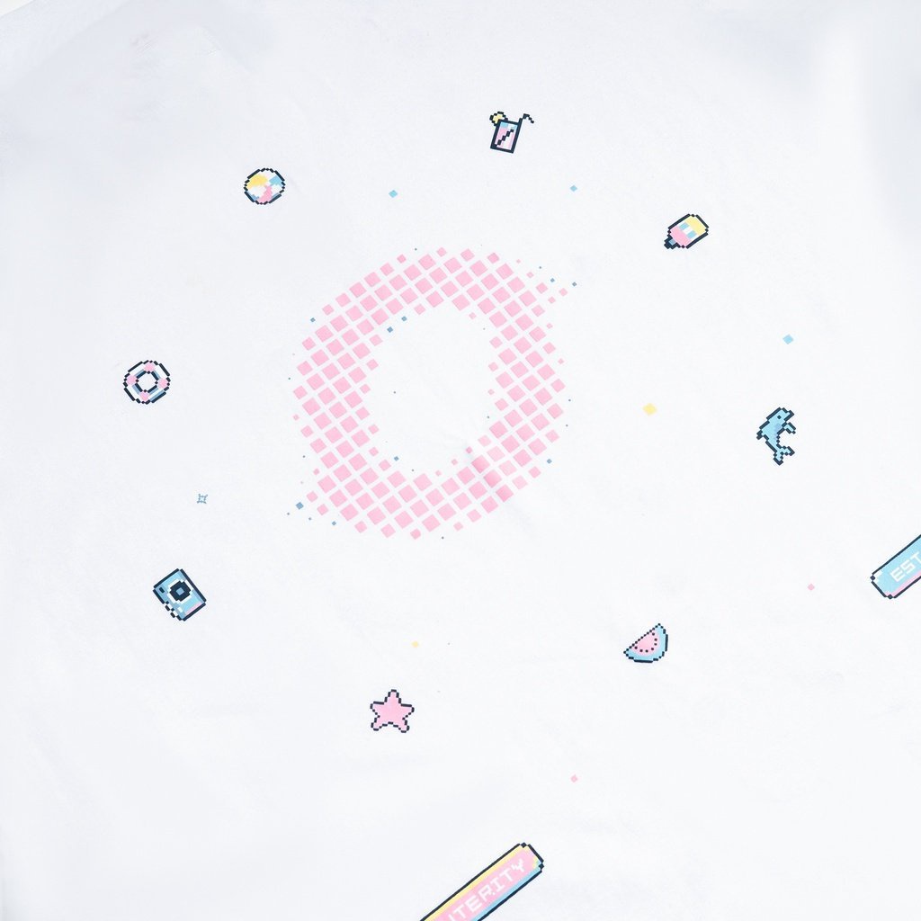Áo thun Outerity Big Logo Pixel Trắng - ver2.0 -Lisa store- V412