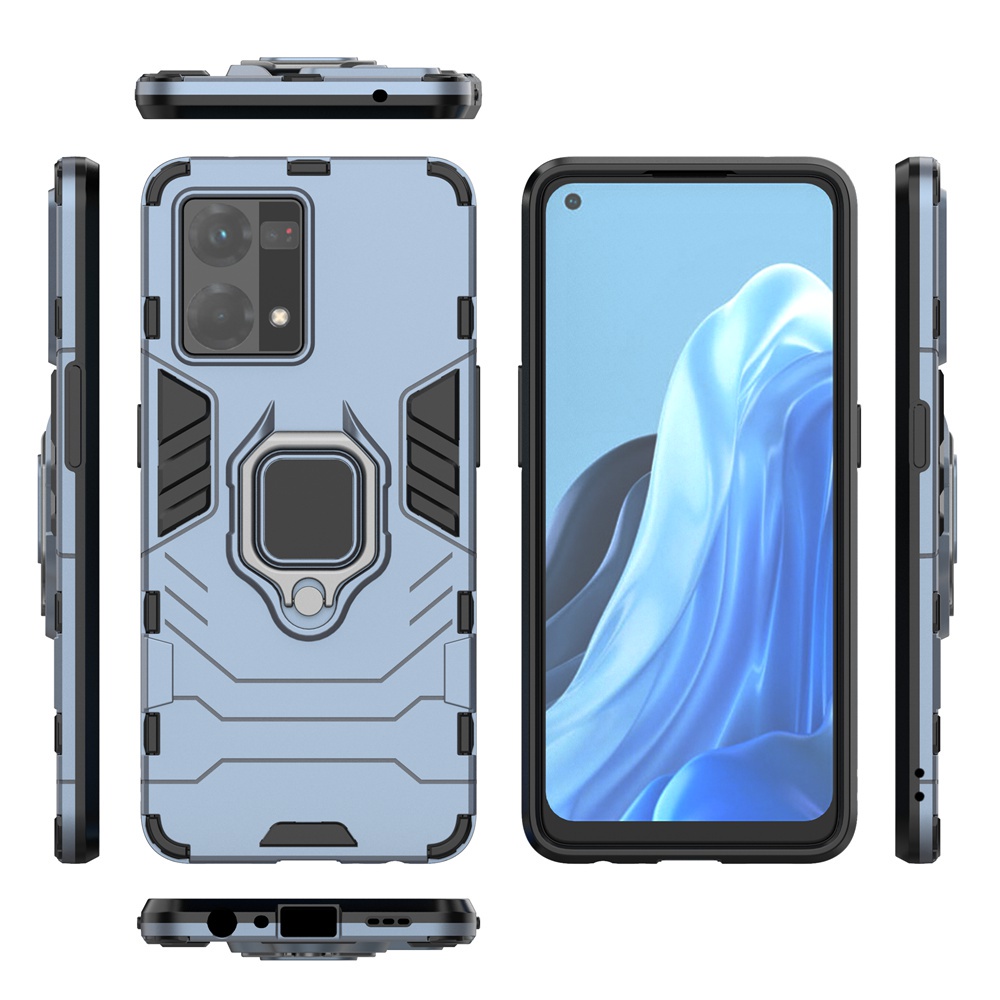 Ốp Điện Thoại PC Cứng Chống Sốc Kèm Móc Xỏ Ngón Cho Oppo Reno 7 Reno7 4G Oppo F21 Pro 4G