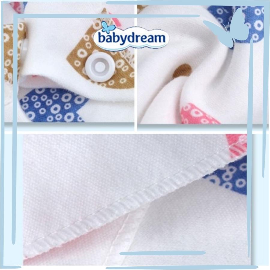 Khăn yếm tam giác cotton có cúc bấm cho bé yêu hàng cao cấp