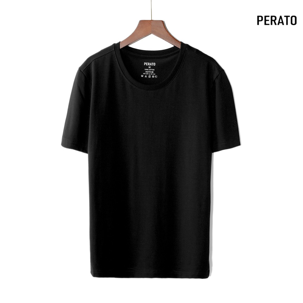 Áo Thun Nam Tay Ngắn PERATO (6 Màu), Chất Liệu Cotton Siêu Mềm Mại, Thấm Hút Tốt, Co Giãn Thoải Mái (TSOP21004) | BigBuy360 - bigbuy360.vn