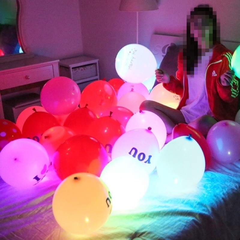 Sỉ bóng bay có đèn phát sáng đủ màu ( gói 50 quả)