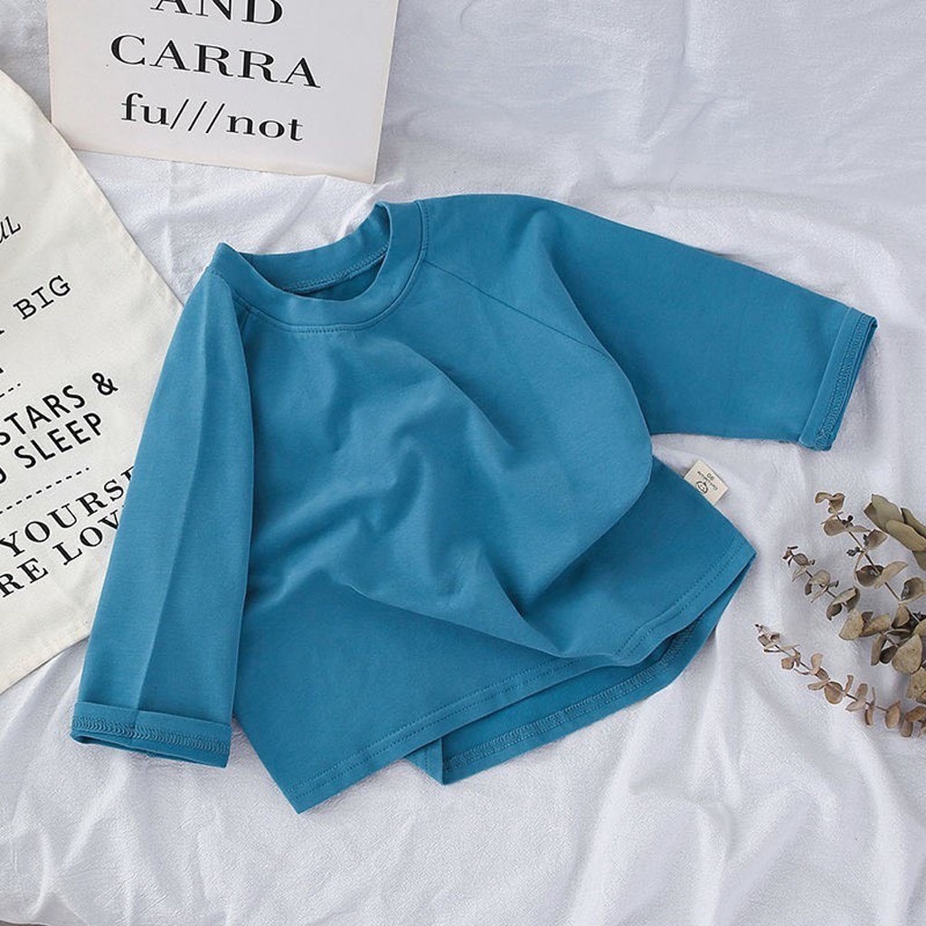 Áo Dài Tay 4 Màu Cho Bé, Áo Thu Đông Chất Cotton Co Giãn Mềm Mại Cho Bé Trai, Bé Gái - LILA KIDS