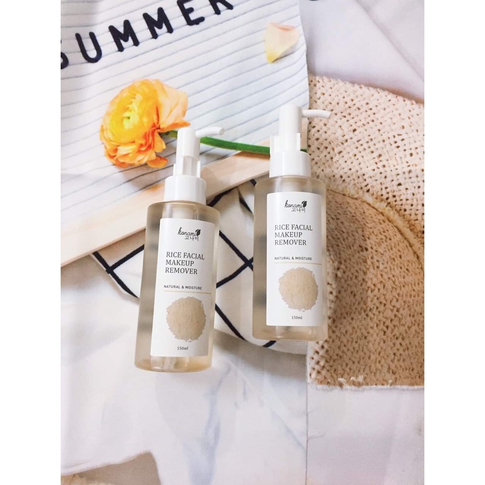 Nước tẩy trang Gạo rice facial makeup remover Konami 150ml