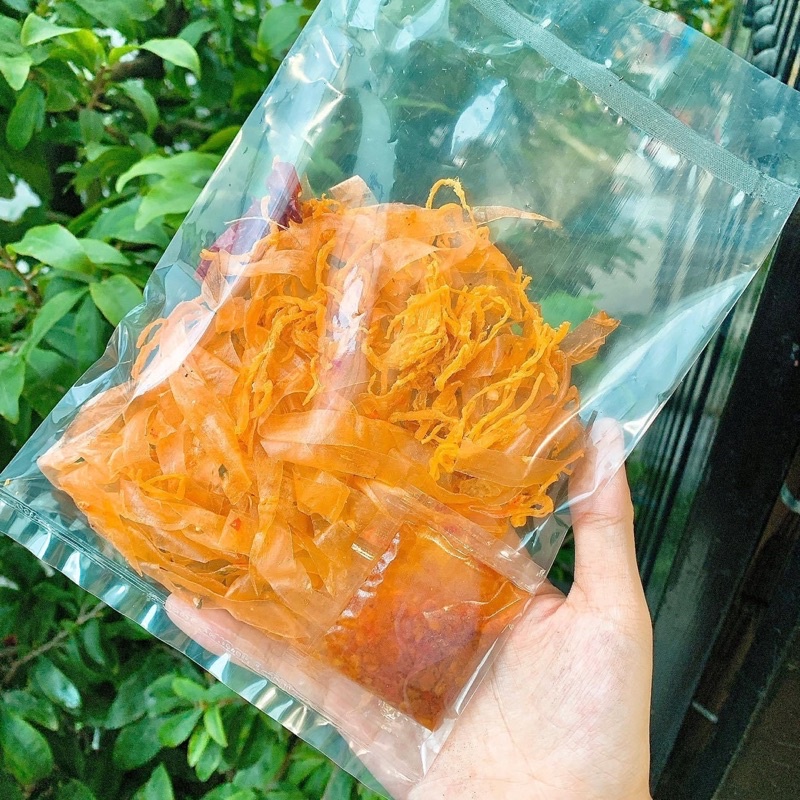 Bánh tráng sợi tôm dẻo sate khô gà