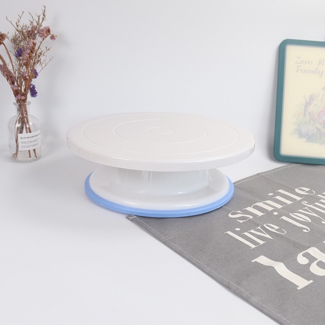 Đế xoay trang trí bánh kem có đế silicone chống trượt