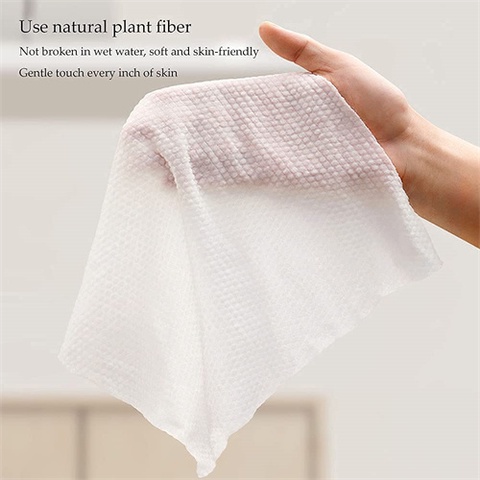 Khăn Giấy Ướt / Lau Mặt Bằng Chất Liệu Cotton Dùng 1 Lần Tiện Dụng Khi Đi Du Lịch