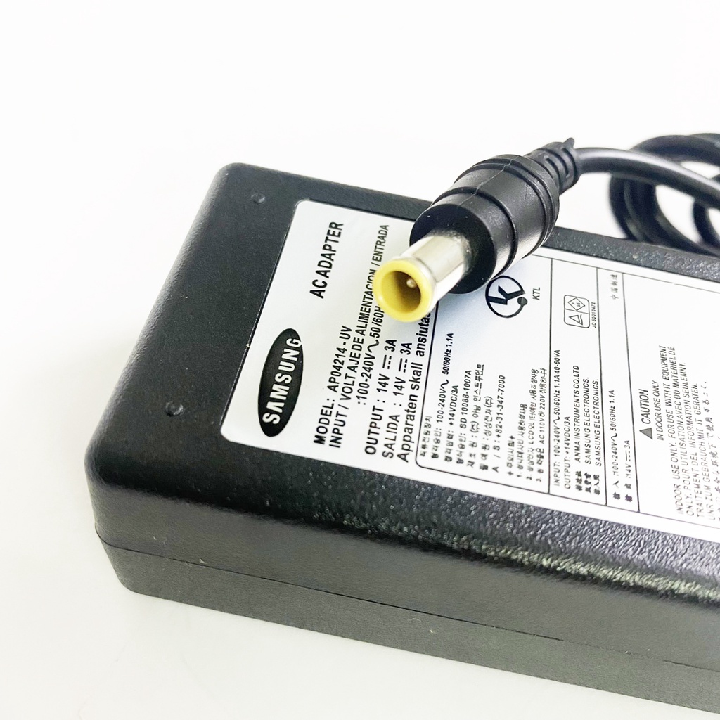 Sạc màn hình Samsung 14V–3A, adapter samsung chân 6.5mm x 4.5mm