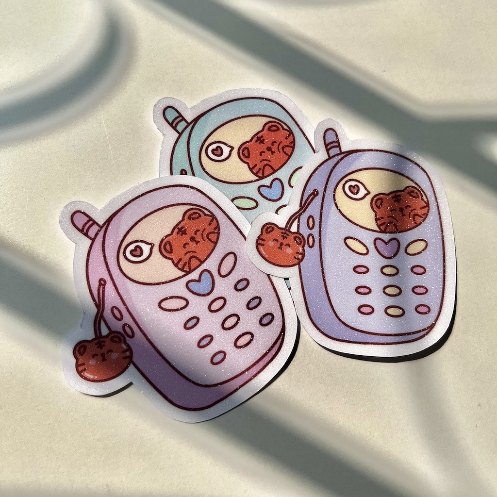 Bibe | Cọp Chan Cellphone Die Cut Sticker | Hình Dán Trang Trí Sổ Planner, Bullet Journal