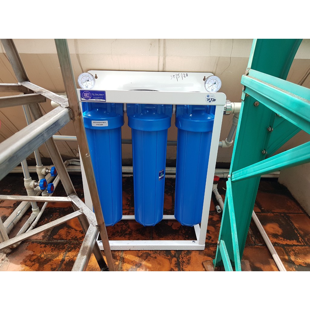 Hệ thống lọc đầu nguồn 3 cấp Big Blue hãng Aquafilter - Nhập khẩu Châu Âu
