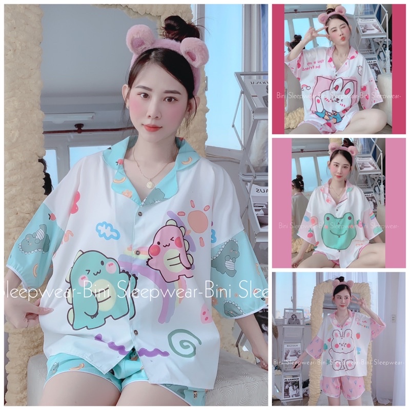 ❌GIÁ RẺ NHẤT❌BỘ ĐÙI IN TO LỤA MANGO—— In 5D HÀNG ĐỘC QUYỀN BINI SLEEPWEAR ✨