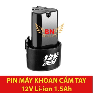 💥freeship💥 pin máy khoan cầm tay 12 v li-ion 1500mah, pin máy khoan, pin 12v