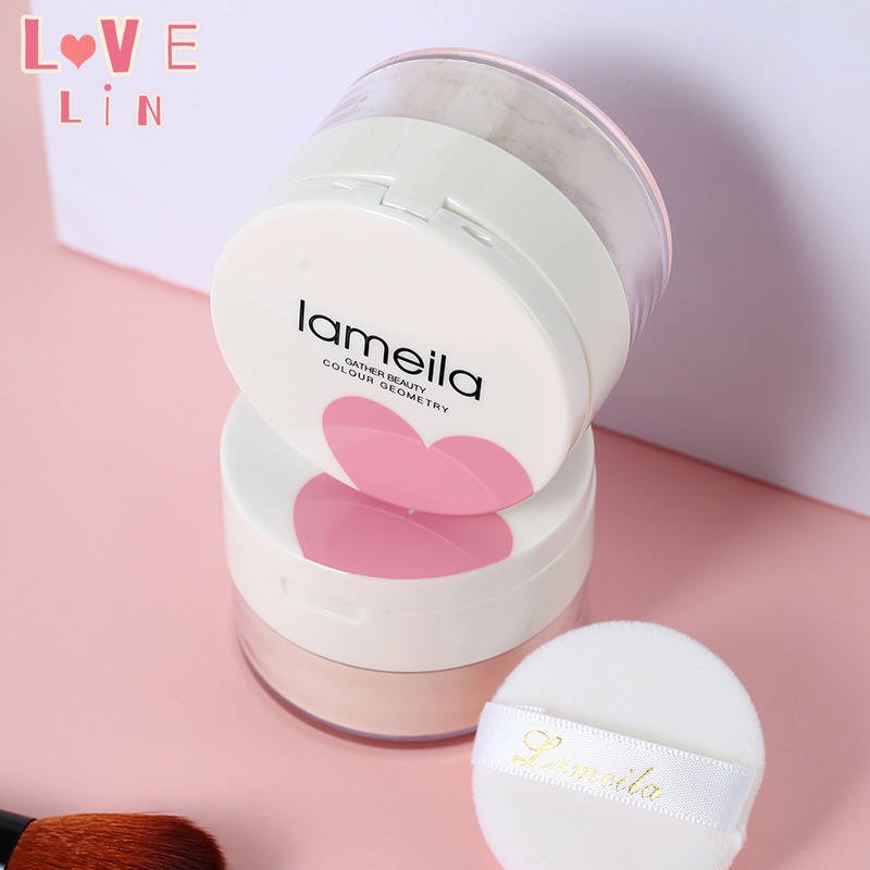 [Hàng mới về] Phấn phủ LAMEILA kiềm dầu dưỡng ẩm trắng da lâu trôi chống nước
