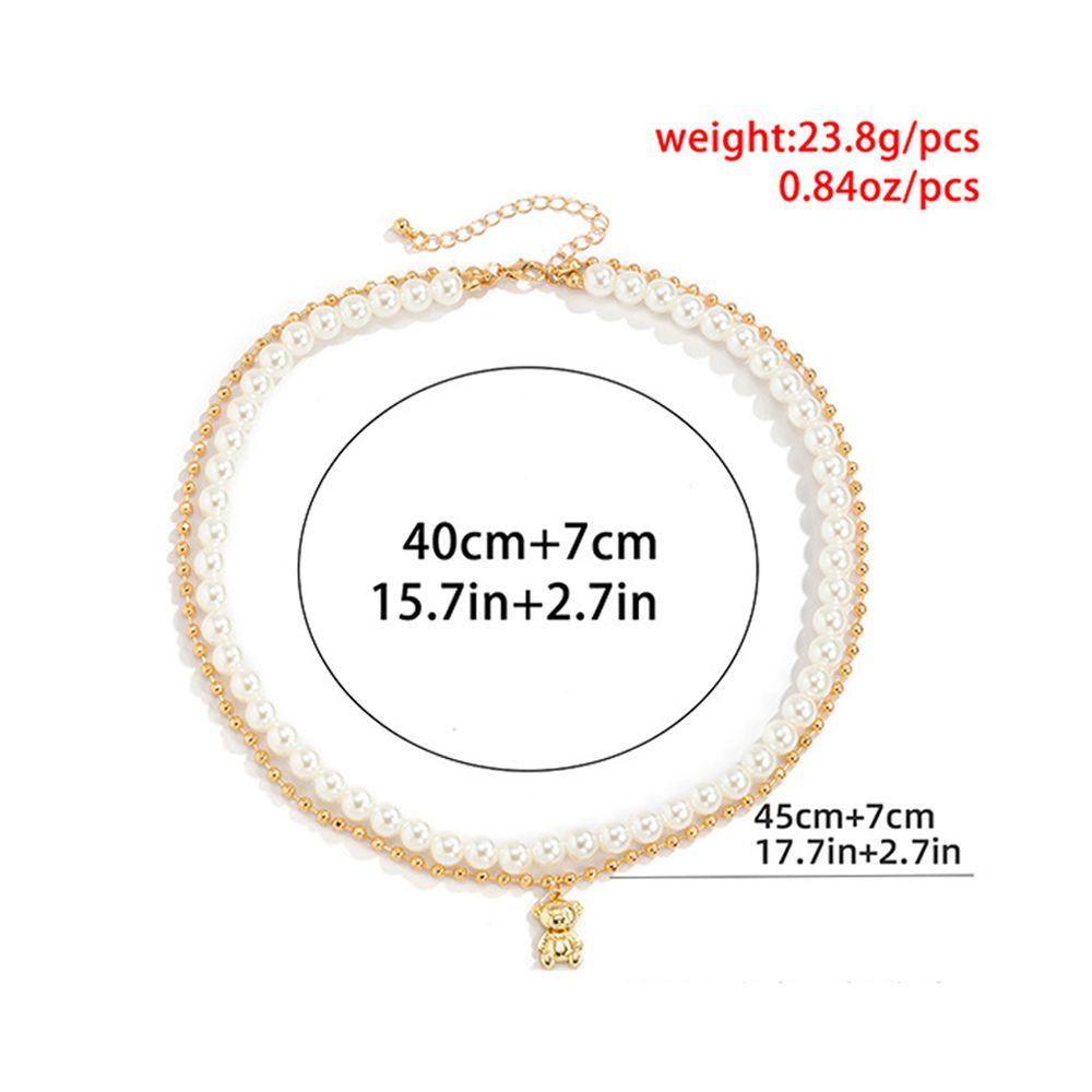 Vòng cổ Mặt Hình Gấu Dễ Thương Phong Cách Bohemia KENT1 Thời Trang Dành Cho Nữ 1
