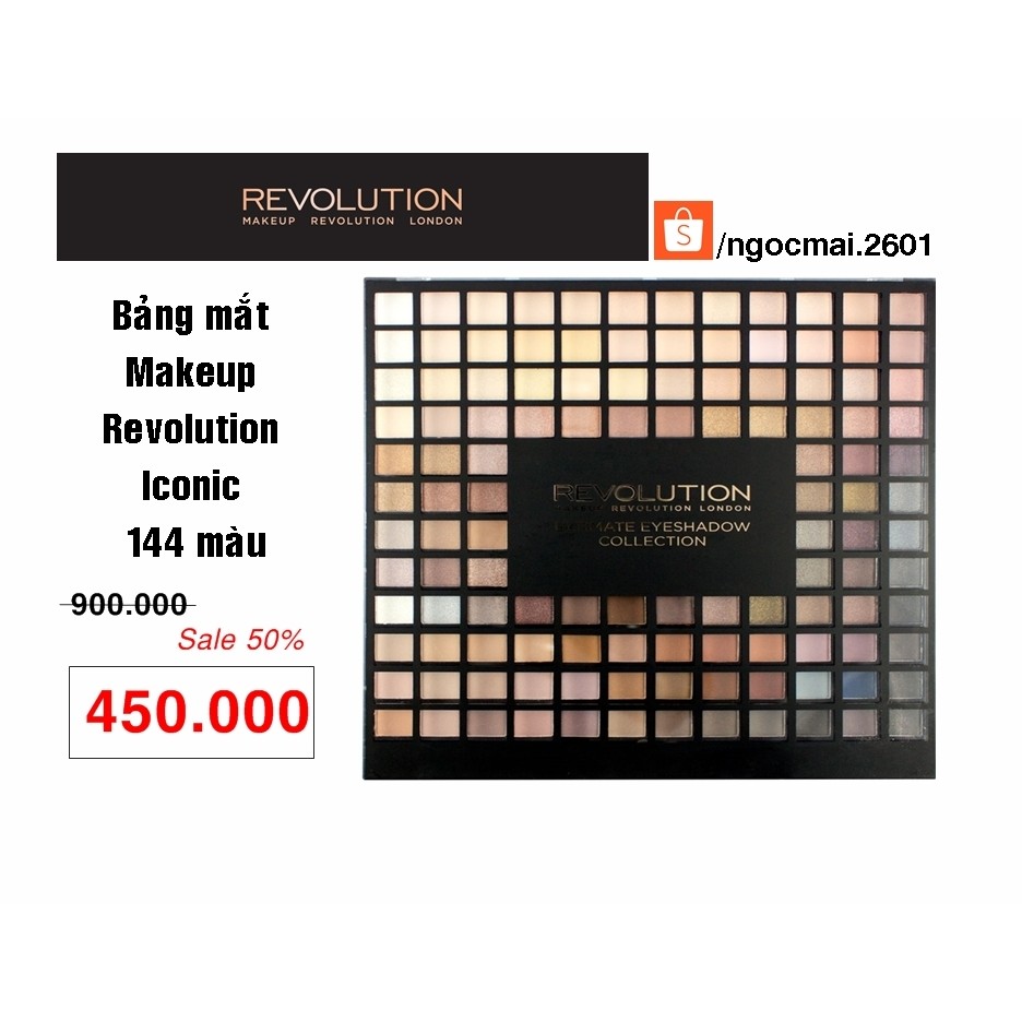 Bảng mắt Makeup Revolution sale 50% các loại (Hàng UK - Order 2 tuần)