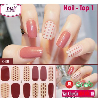 (Tặng kèm dũa móng) Dán móng tay 3D nghệ thuật siêu xinh