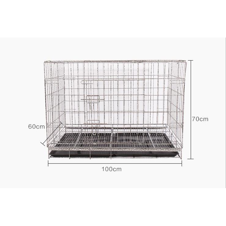 {CÓ BỎ SỈ} CHUỒNG CHÓ SIZE LỚN 1MX60X70CM GẤP GỌN TIỆN LỢI DÀNH CHO PET LỚN