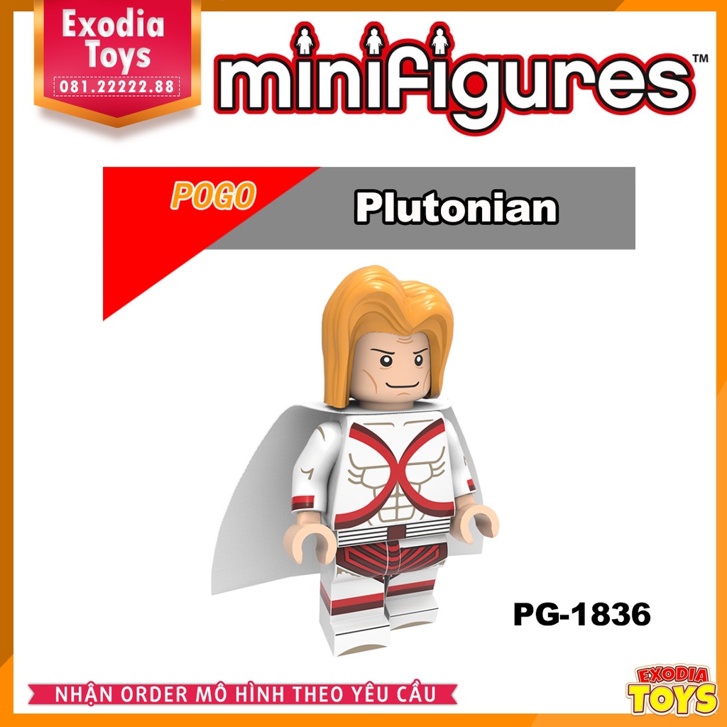 Xếp hình Minifigure Nhân vật Siêu anh hùng vũ trụ Marvel và DC Comics - Đồ Chơi Lắp Ghép Sáng Tạo - POGO PG8208