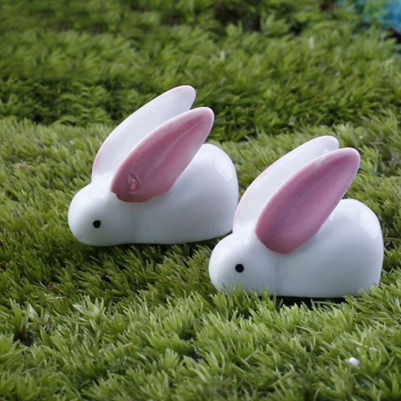 10 Mô Hình Thỏ Tai Lớn Xinh Xắn Dùng Để Trang Trí