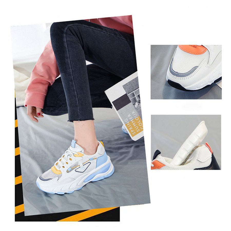 Giày Thể Thao Nữ Sneaker - Giày Nữ Tăng Chiều Cao Bề Mặt Vải Thoáng Khí GT08