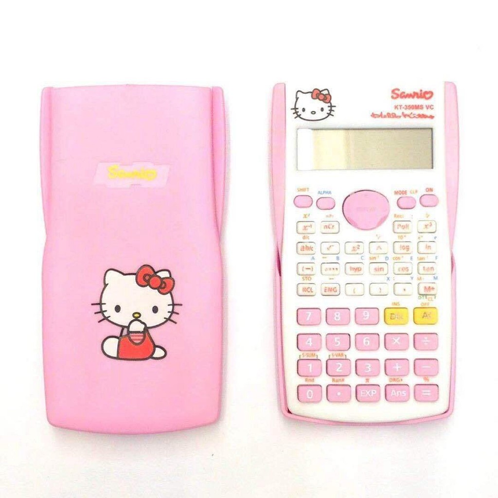 Máy tính học sinh 💓FREESHIP💓 Máy tính casio hình Hello Kitty và Doremon đáng yêu 8063