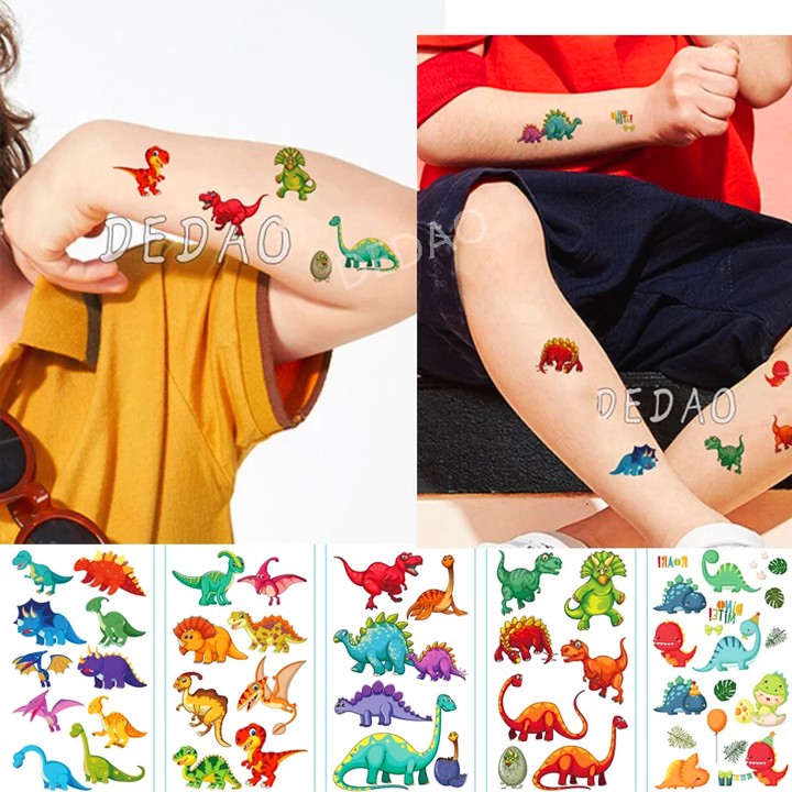 Sticker hình xăm dán chống nước cho bé trai và bé gái nhiều họa tiết ngộ nghĩnh đáng yêu cho bé Baby-S – SST006