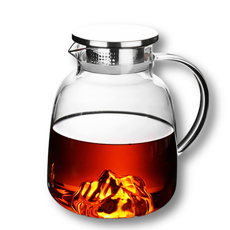 Ấm trà thủy tinh trong suốt dung tích 1.7L