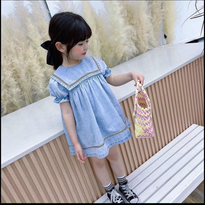 váy bò mềm cho bé gái
