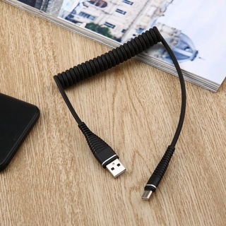 [Cáp sạc] USB-C Type C Cable Coiled Spring Type-C Data Sync Charging Cable