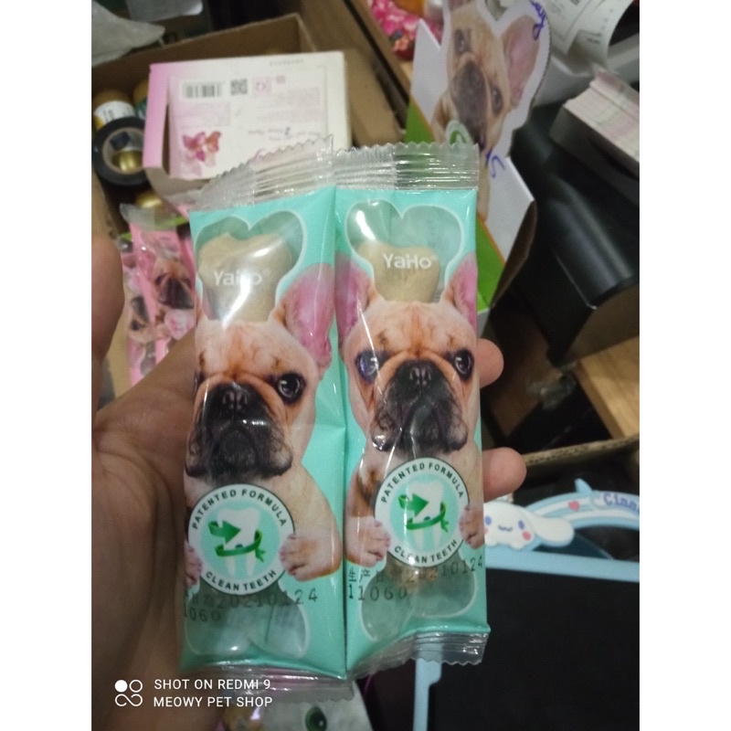Xương gặm bàn chải sạch răng cho chó Yahoo [15gr]