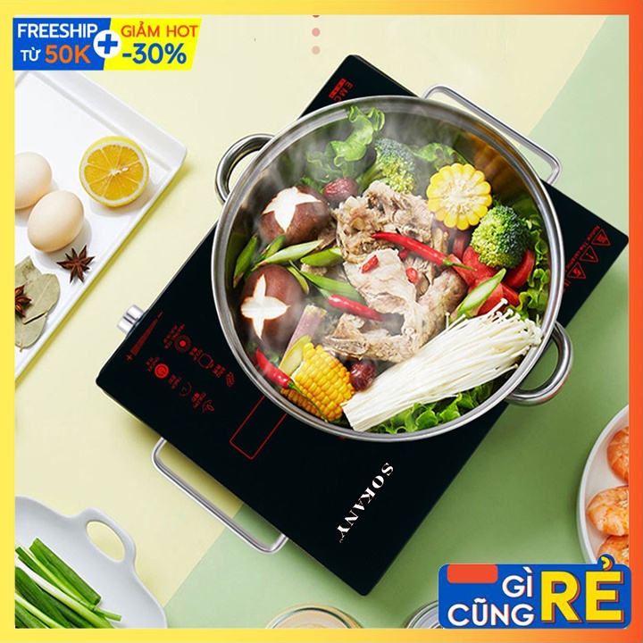 Bếp Hồng Ngoại Sokany Sử Dụng Được Tất Cả Loại Nồi (Bảo Hành Chính Hãng 12 Tháng)