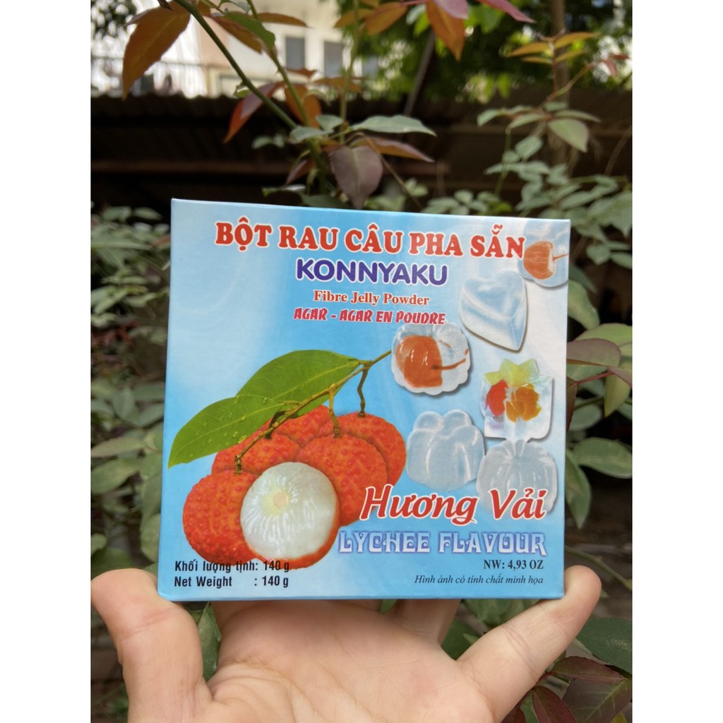 BỘT RAU CÂU PHA SẴN HƯƠNG VẢI 3K KONNYAKU 140G