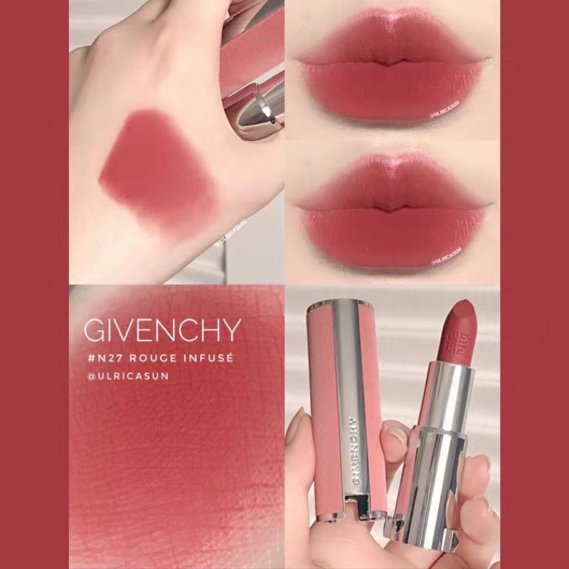 (Chính Hãng) Son Givenchy Vỏ Hồng mới 2022 Đủ Màu Siêu Đẹp