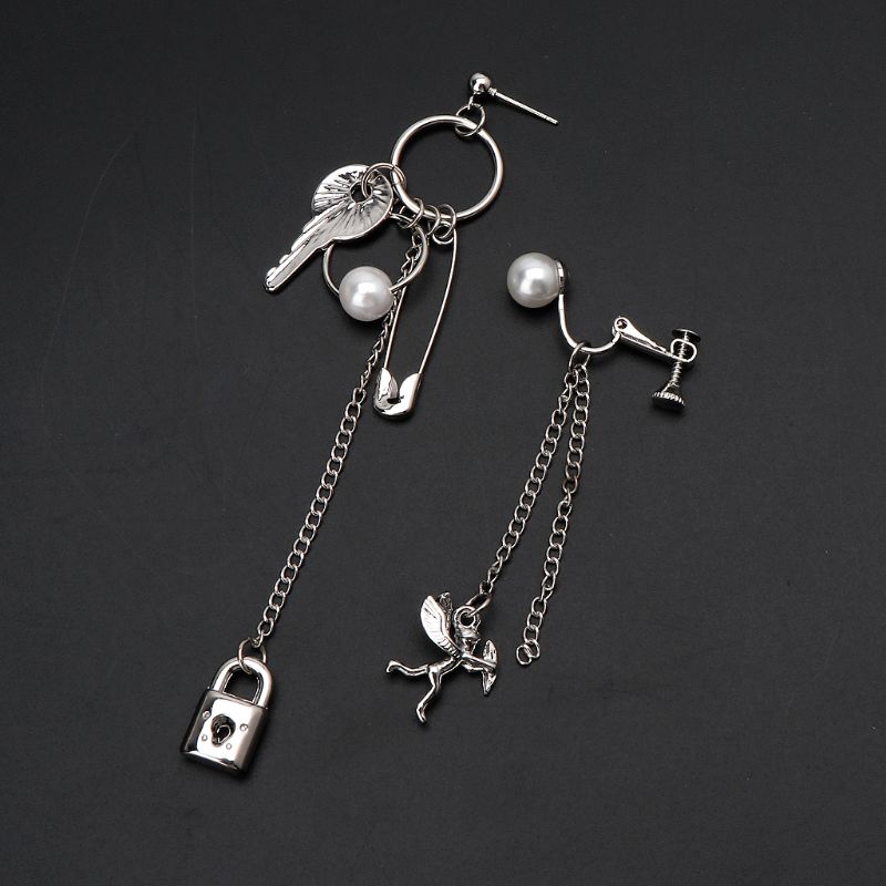 Hoa tai kiểu dáng không đối xứng thời trang sang trọng cho nữ