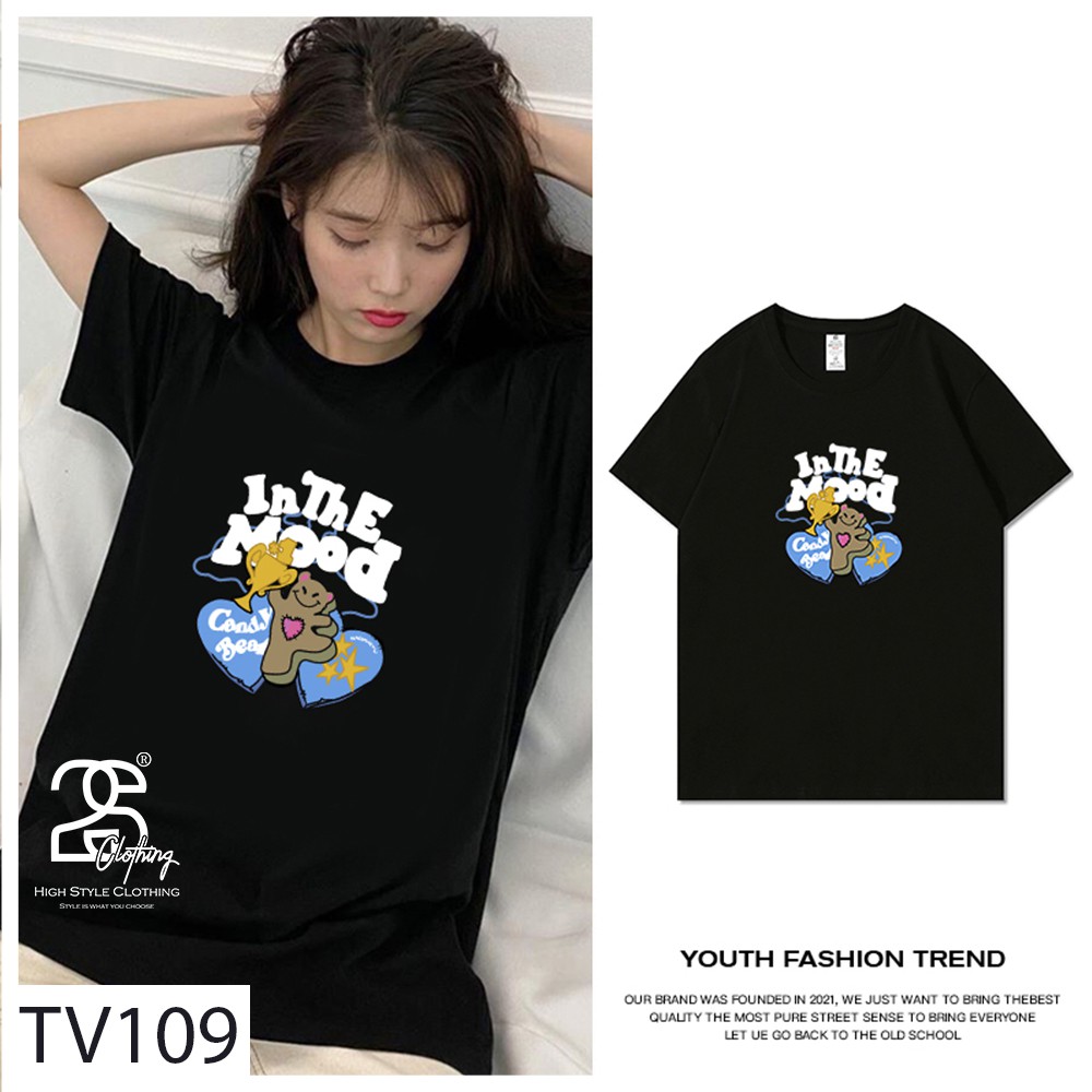 Áo Thun Tay Lỡ 2s Clothing Áo Phông Unisex Nam Nữ Cotton Oversize Form Rộng Giá Rẻ In Hình Chữ In The Mood Cute TV109